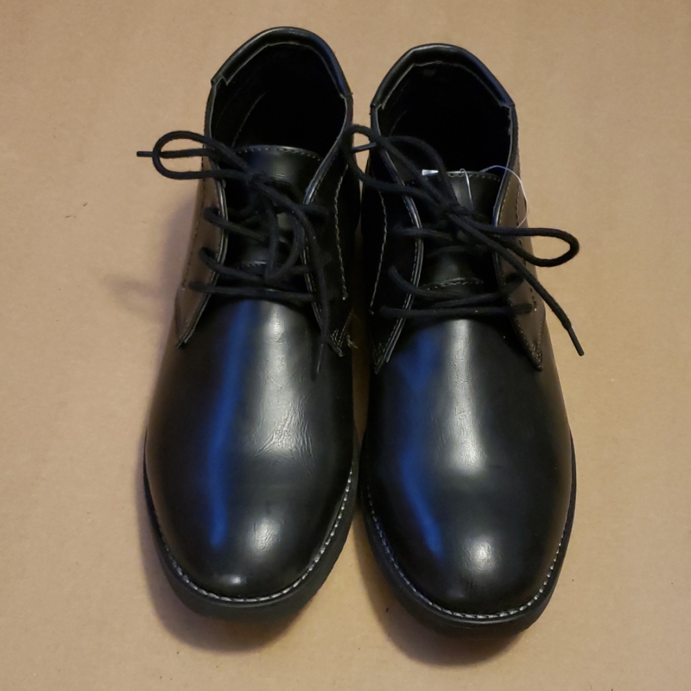 Attention Mens Kane Black Shoe Boots 10 1/2M